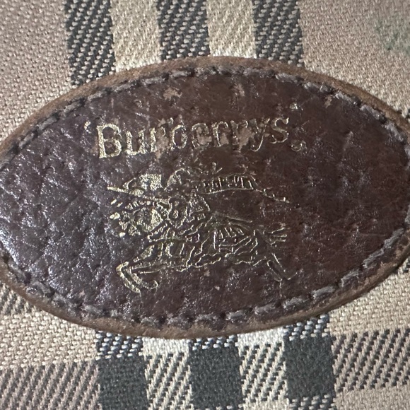 Burberry Vintage Kisslock Nova Check Beige Canvas Leather Wallet - Picture 10 of 10